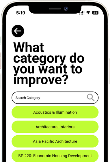 Start Your Architecture Board Exam Quiz Now Architecture board exam online quiz interface showing scores and feedback, helping students in the Philippines track progress and prepare for ALE exams