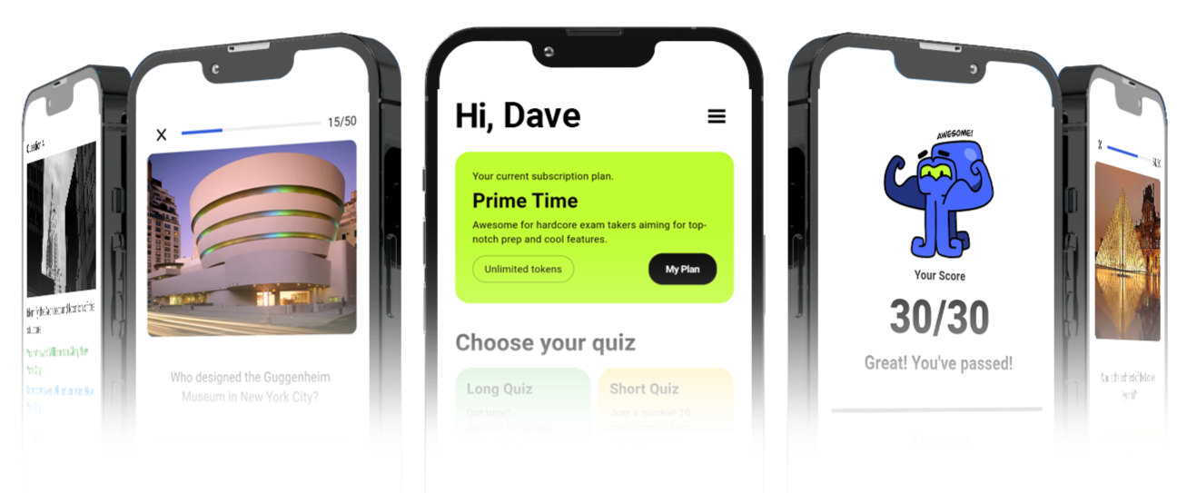 Start Your Architecture Board Exam Quiz Now Architecture board exam online quiz interface showing scores and feedback, helping students in the Philippines track progress and prepare for ALE exams