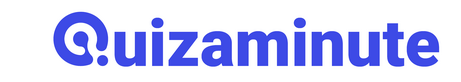 Quizaminute Wordmark Blue Quizaminute