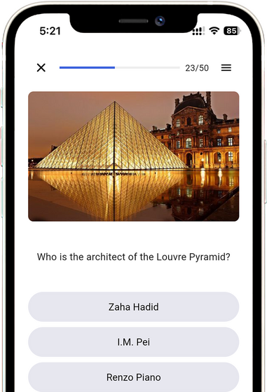 Start Your Architecture Board Exam Quiz Now Architecture board exam online quiz interface showing scores and feedback, helping students in the Philippines track progress and prepare for ALE exams
